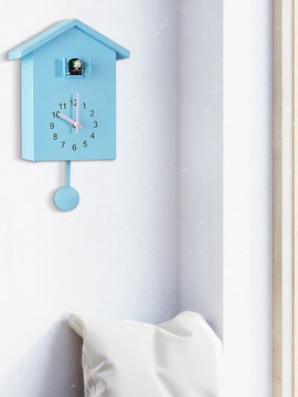 Modern Horologe Quartz Wall Clock Of 20x25cm With Cuckoo Bird With For Home Decoration Or Office Hanging Gifts