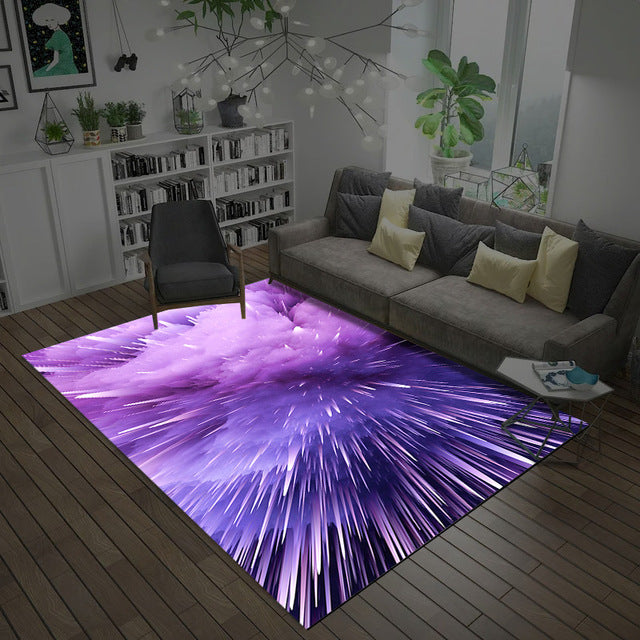 3D Star Pattern Carpet Household Living Room Study Bedroom Children's Room Bedside Rugs Carpets for Living Room  Area Rug