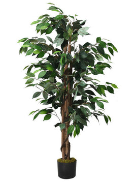 4 Feet In/Outdoor Trunks Artificial Ficus Silk Tree