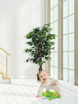 4 Feet In/Outdoor Trunks Artificial Ficus Silk Tree